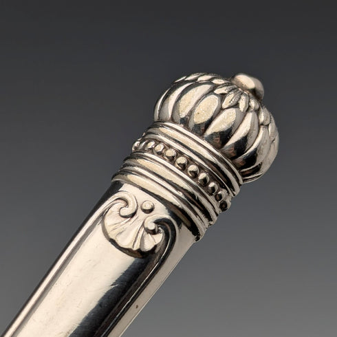 1885 年英國古董鍍銀 5 雙魚餐具 Allen 和 Darwin